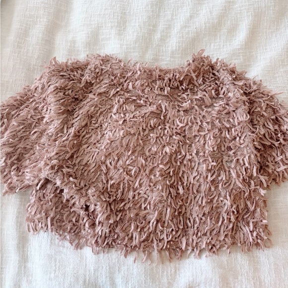 Textured Blush Zara Top - Picture 1 of 2